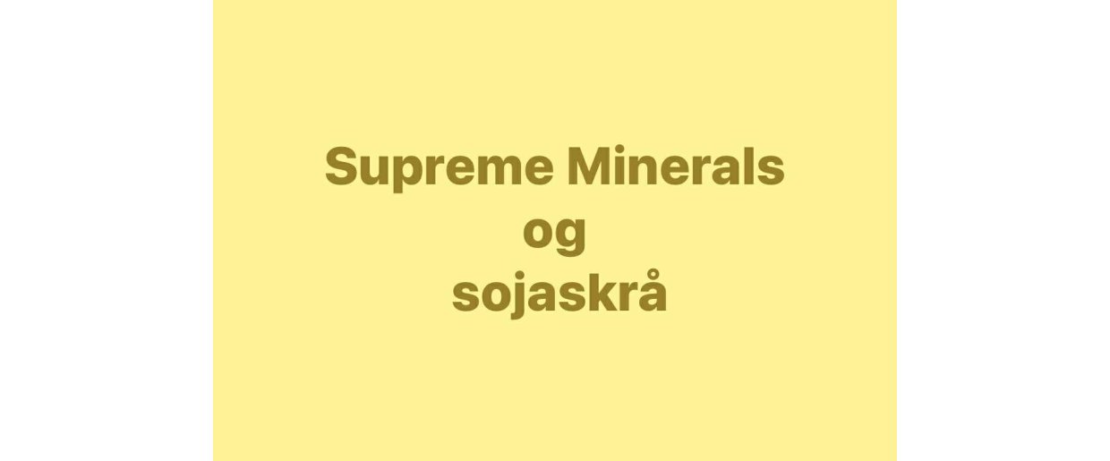 Supreme Minerals og aminosyrer  sdan sikrer du, at hesten fr det hele